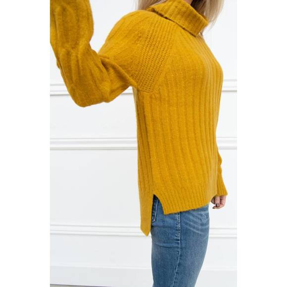 NEW RD STYLE cable knit sweater in dijon - Picture 2 of 3